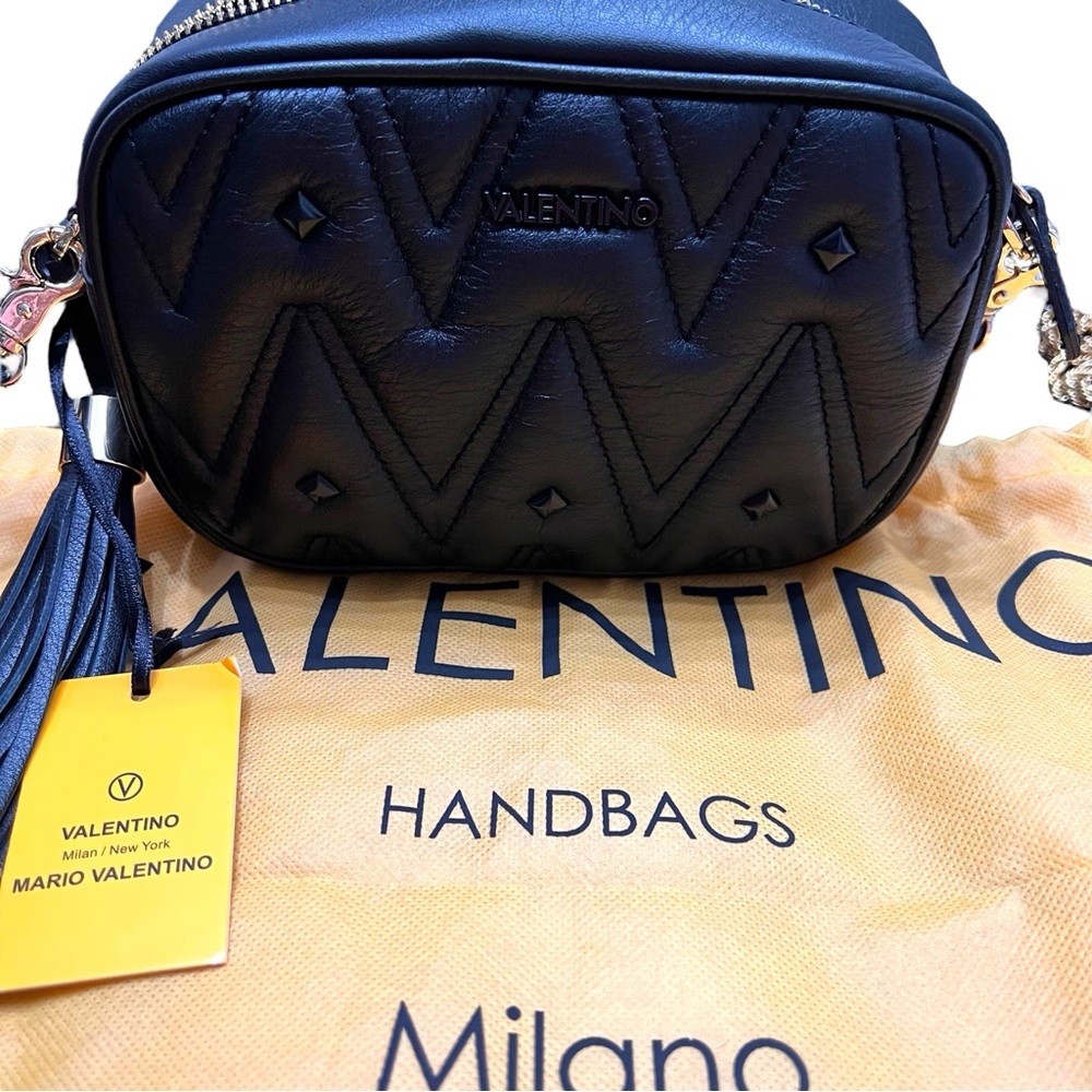 Valentino by Mario Valentino Amel Diamond Stud Crossbody Bag – NWT with Dust Bag - Picture 7 of 7